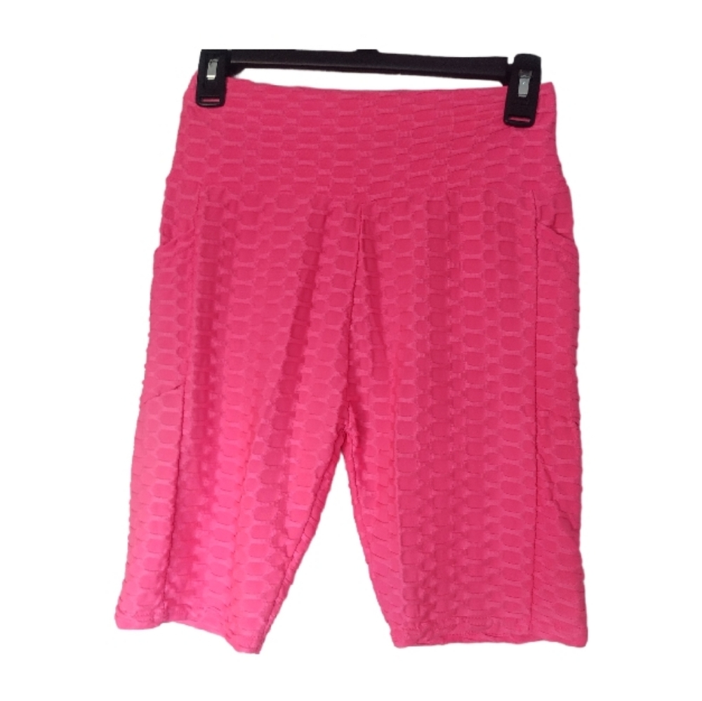 0 to 5 Hot Pink Booty Flattering Bike Shorts size S